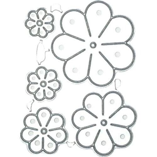 1Pc Flower Metal Cutting Dies Stencils For DIY Scrapbooking Decorative Embossing Handcraft Die Cutting Template
