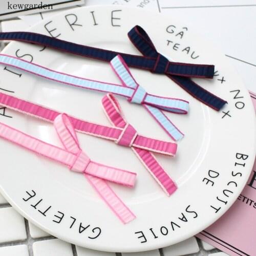 Kewgarden 10mm 1cm Petal Edge Fold Satin Ribbons Handmade Headban Cover Ribbon DIY Riband Garment Accessories 12M/Lot