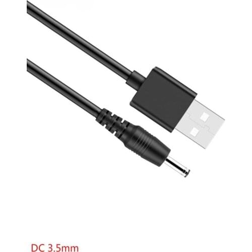 DC 3.5mm Power Jack To USB Plug DC3.5mm X 1.35mm Extension Line Charging Charger Cable for Barrel Connector Power Cord 1M