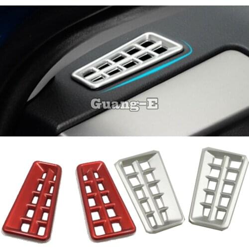 Car styling garnish cover frame trim ABS chrome front Air conditioning Outlet Vent panel 2pcs For Toyota New RAV4 2016 2017 2018