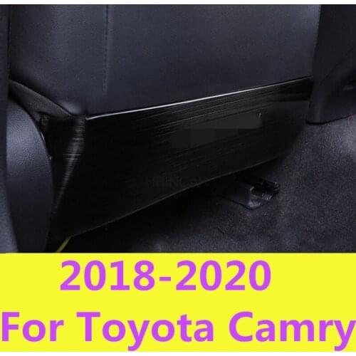 For Toyota Camry 8th Sedan 2018-2020 stainless steel seats care protector Anti-Kick Pad Seat cover Automotive interior Modified