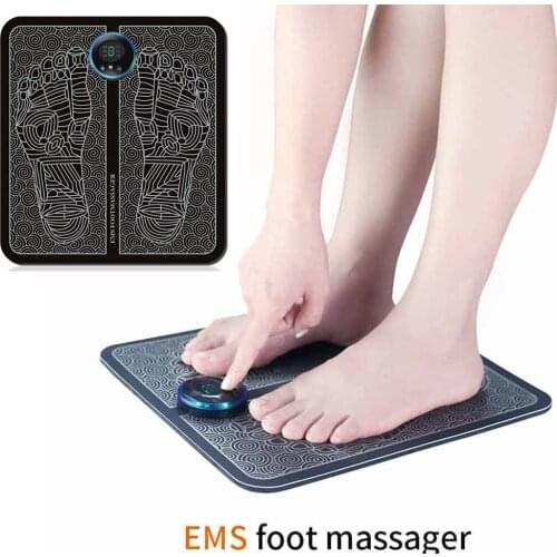 Electric Foot Massager Tens EMS Fisioterapia Mat Massageador Muscular Electric Health Care Relaxation terapia fisica massage