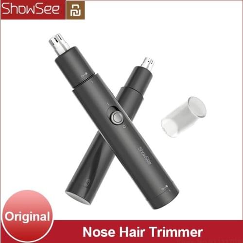 Youpin Showsee Electric Nose Hair Trimmer Portable Ear Nose Hair Shaver Clipper Safe Cleaner Tool Family Daily Use