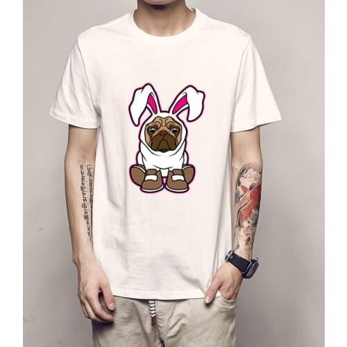 Pugs Bunny 3D Printed T Shirt Men Fashions Harajuku Streetwear Funny Tshirt Men T Shirt Hip Hop T-Shirt Men 3XL Summer Punisher