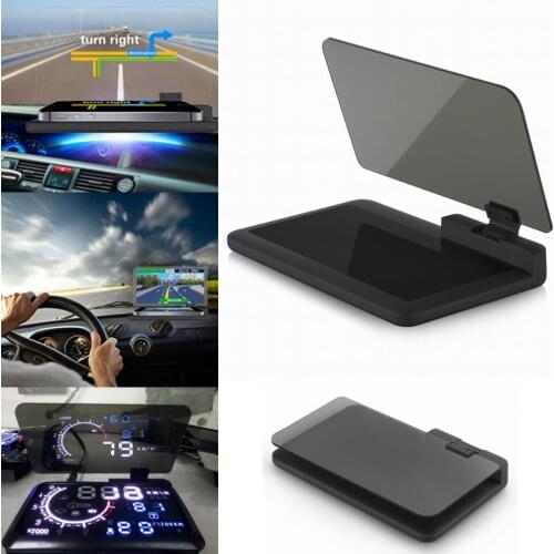 HD Reflection Smartphone Navigation Head Up Display Holder for 6 inch Phone & HUD