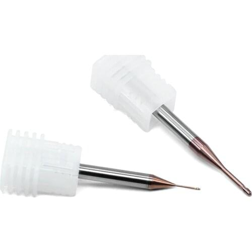 HRC62 Long Neck Cutter d0.7mm Tungsten Solid Carbide Square End Mill Ball Nose Endmills