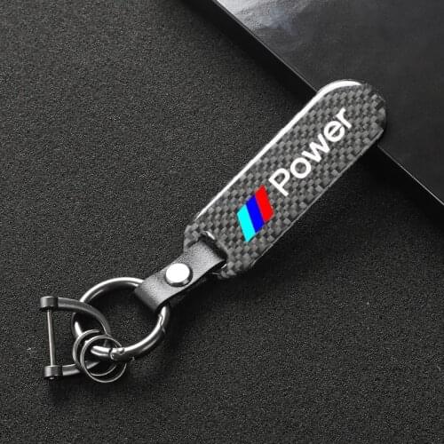 360 Degree Rotating Horseshoe Rings for BMW E60 E90 E87 E46 E39 E36 F10 F20 F30 X1 X2 X3 X4 X5 X6 7 Carbon fiber Car key ring