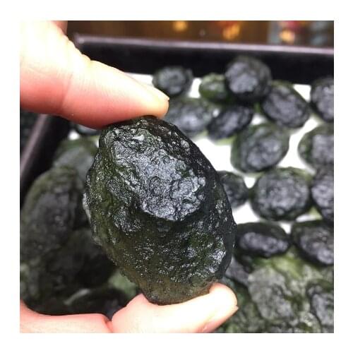 Moldavite Natural Czech Meteorite Impact Glass Rough Stone Crystal Energy Stone
