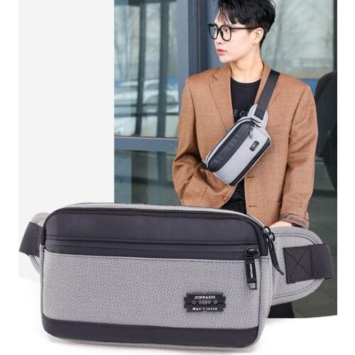 Men Shoulder Bag 2021 Casual Chest Pouch Nylon High-Capacity Travel Purse Trend Hip Waist Pack Male Crossbody Bags Phone Pouch