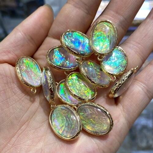 5Pcs Natural Stone Pendant Irregular Semi-Precious For Jewelry Making DIY Necklace Bracelet Anklet Earrings Accessory