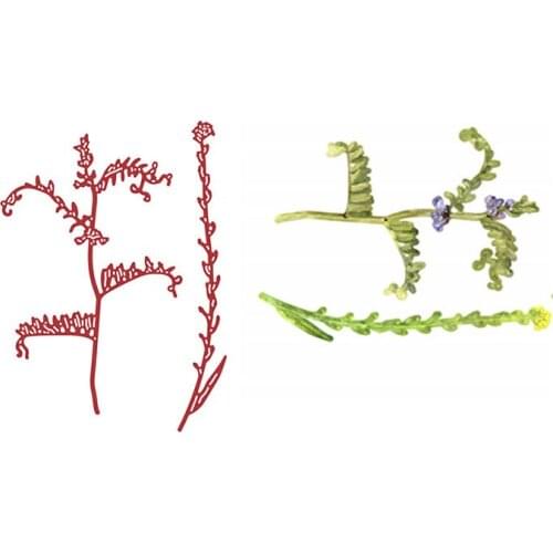 2021 New Die Grasses Metal Cutting Dies DIY Scrapbooking Crafts Cut Dies Stencils Maker Photo Album Template Handmade Decoration