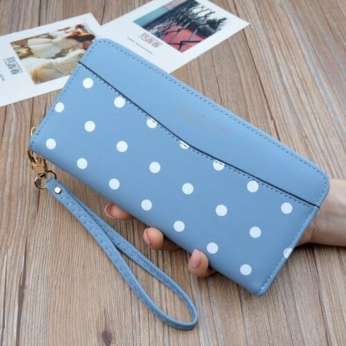 New Fashion Pu Leather Women Wallet Long Zipper Handmade Female Wallets Fashion Ladies Designer Purses Luxury Brand