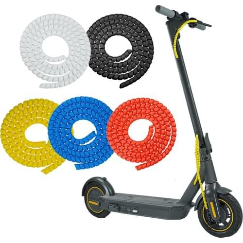 Electric Scooter Brake Line Organizer Pipe Protection Spiral Wrap Winding Cable Wire Cover Tube Protective Cover for Xiaomi M365