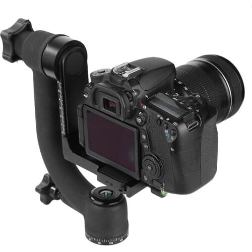 Alloyseed Panoramic Gimbal Tripod Ball Head 1/4 Inch Screw With Quick Release Plate For DSLR Camera Telephoto Lens