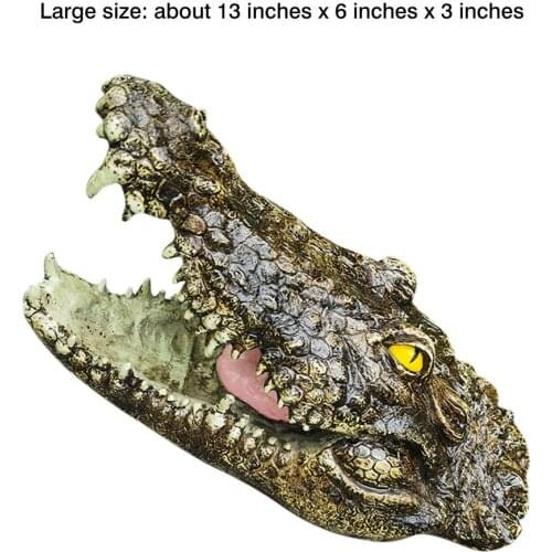 Floating Crocodile Head Water Simulation Crocodile Head Cm Water Bait Garden Pond Art Decoration For Garden Pond