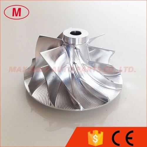 RHF4 Aluminum/Milling/ Billet Compressor wheel 37.36/50.00mm 6+6 blades for MITS---SHI VT10/VN4 TURBO/CHRA