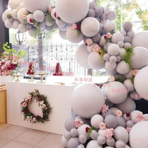 NEW 5/10inch 30pcs/lot gray white latex balloons Helium Balloon For Party Wedding Birthday Child Toys Globos Good Quality