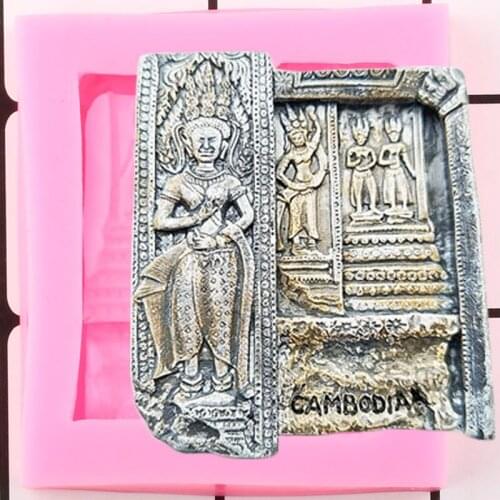 Statue God Silicone Molds Cake Baking Fondant Mold Cake Decorating Tools Polymer Clay Soap Mold Candy Chocolate Gumpaste Moulds