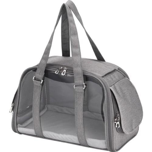 Breathable Dog hand Bag Carrier Fashion Transparent Foldable Pet Bag Cat Single Shoulder Bags Travel Portable Dogs Diagonal Pack