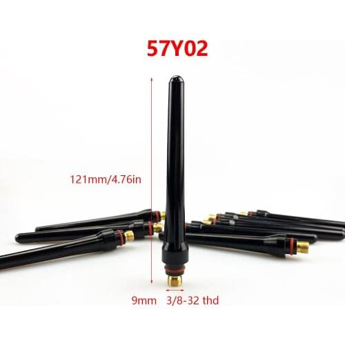 5Pcs 10Pcs TIG Welding 57Y02 Long Back Cap for TIG Welding Torch wp 17 18 26 Series Tig ConsumablesWelding Soldering Supplies
