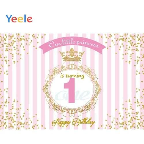 Yeele Baby 1st Birthday Backdrop Newborn Kids Baby Shower Party Custom Vinyl Photography Background For Photo Studio Photocall