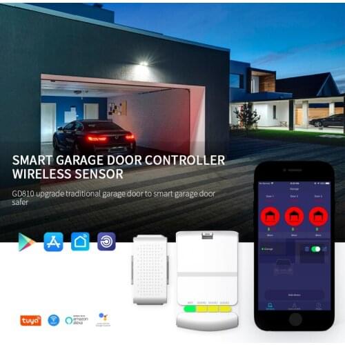 WiFi Smart Roll Up Door Smart Remote Opener Timer Smart Garage Door Switch Voice Control Work with Alexa Google Home