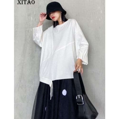 Женские длинные футболки XITAO China At AliExpress