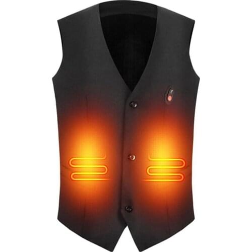 Heating Vest Winter Warm Jacket Heated Vest USB Charging Heating Vest Intelligent Electric Heating Clothes For Men Skiing