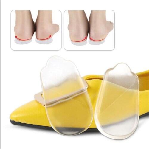 2Pcs Silicone Insoles Orthotics X/O-type Legs Corrector Gel Pillow For Heel Orthopedic Insoles Shoes Pad Pugel Flatfoot Heel Cup