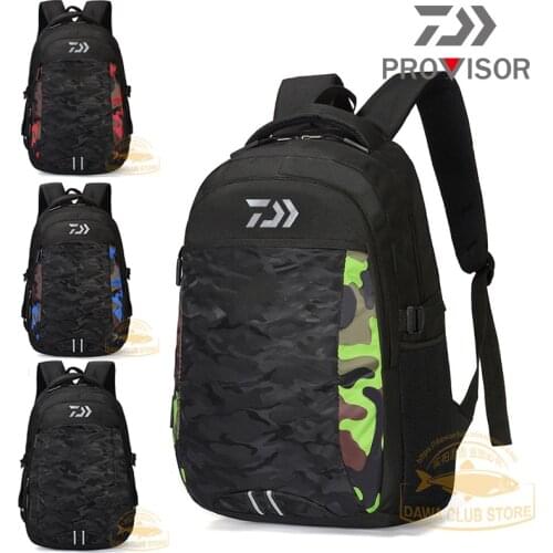 2020 DAWA Fishing Backpack Toolkit Camping Mountaineering Bag Camouflage Night Reflection Warning Fishing Multipurpose Backpack