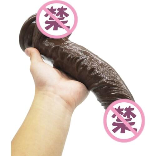 26*5CM Brown Giant Huge Dildo Super Big Dick Anal Butt Large Dong Realistic Penis Female Masturbator Sex Toys For Women