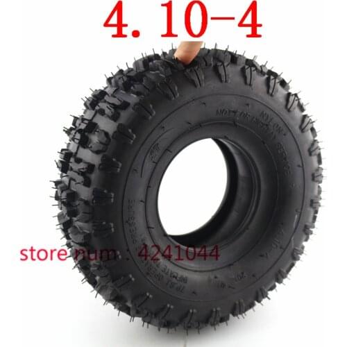 4.10-4 tyres 4.10/3.50-4 410/350-4 ATV Quad Go Kart 47cc 49cc Chunky 4.10-4 Tire inner tube Fit All Models 3.50-4 4"