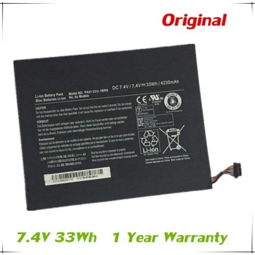 7XINbox 7.4V 33wh Original PA5123U-1BRS Laptop Battery For Toshiba Satellite EXCITE Pro AT10LE-A-108 AT300 Tablet