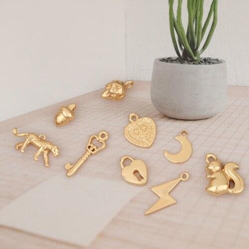 HAOSAW 6Pcs Jewelry Accessories/Charms/Decoration/Animal Shape/Pendants/DIY Making/Hand Made/Jewelry Findings & Components