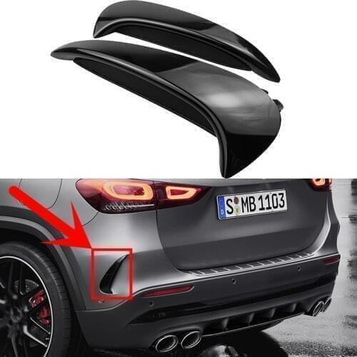 Car Refitting Black Rear Bumper Canards Body Spoiler For Mercedes Benz AMG Line 2020+H247 GLA200 GLA220 GLA250 GLA35 GLA45S