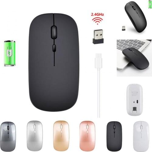 Wireless Mouse Bluetooth-compatible Rechargeable Mouse Wireless Computer Silent Mause Ergonomic Mini Mouse USB Optical Mice