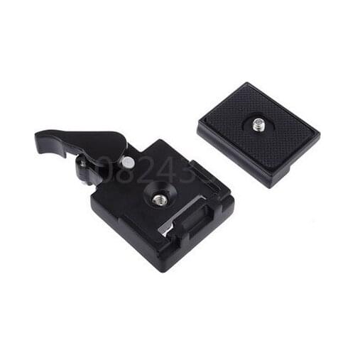 Quick Release Clamp Adapter For Camera Tripod with Manfrotto 200PL-14 Compat Plate BS88 HB88 Stabilizer Plate