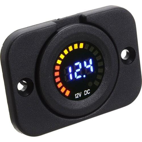 DC 12V Universal Car Motorcycle Boat LED Digital Voltmeter Panel Volt Meter Monitor Gauge Display Car Accessories