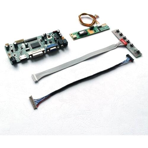 For LP133X5 LP133X7 LP133X8 LCD 13.3" 1CCFL Inverter LVDS 20-Pin 1024*768 VGA DVI M.NT68676 display controller card DIY kit
