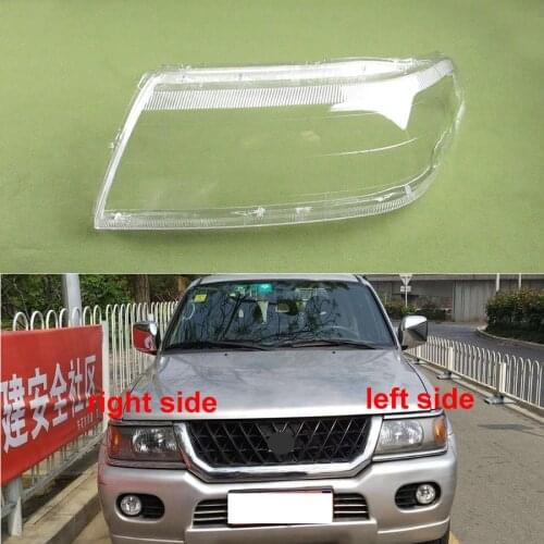 For Mitsubishi Sport Pajero Race Headlight Cover Headlamp Cover Headlight Shell Transparent Lampshade Mask Lens