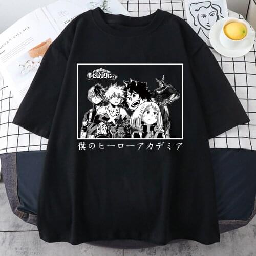 Anime My Hero Academia Printed T Shirt Funny Men Women T-shirt Tops Harajuku