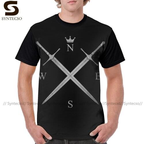 Warrior T Shirt King In The North T-Shirt Polyester Short-Sleeve Tee Shirt Plus size Fun Male Graphic Tshirt