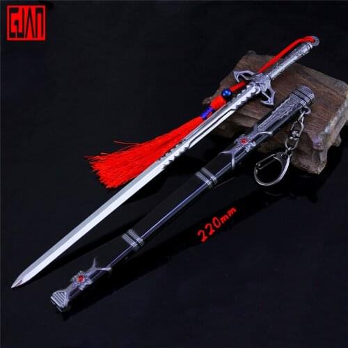 Alloy Sword Toy Movie Peripheral Tv Theater Version Xue Yang Disaster Relief Sword Weapon Alloy Weapon Model Decoration Keychain