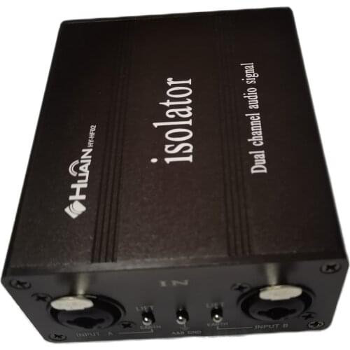 Professional Audio Isolator 3PIN XLR Audio signal isolator 6.35 XLR head mixer audio current acoustic noise filter remover