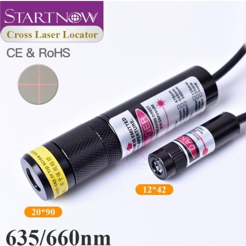 Light Red Cross Locator 660nm 100mw Laser Diode Module Focusable Beam Cross Laser Positioner For Woodworking Embroidery Machine