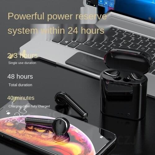 Mini-1 Tws Bluetooth 5.0 Headset Wireless Earphones With Mic Charging Box Mini Earbuds Sports Headphones For Smart Phone New i9s