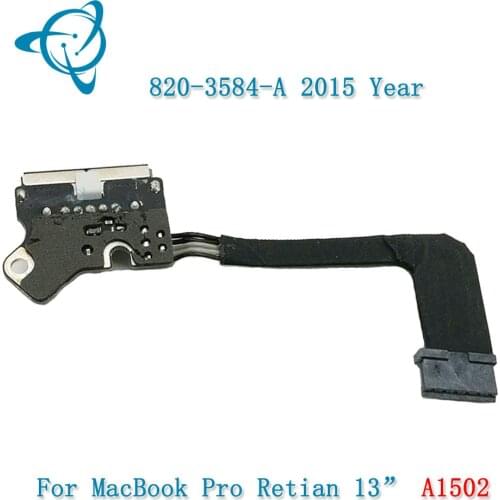 Shenyan New A1502 DC Jack Power Board for Macbook Pro 13" Retina Power DC-IN Jack 820-3584-A 2013 2014 2015 Year