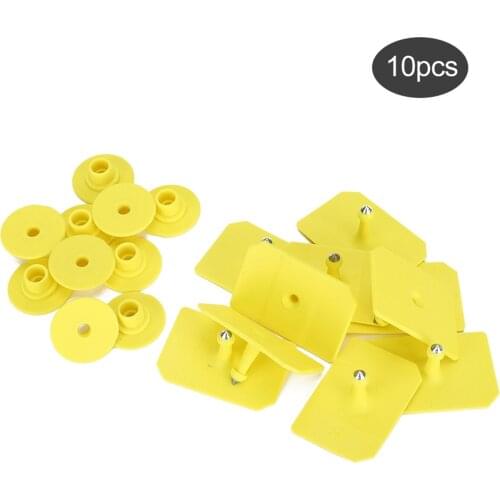 New 10PCS Pig Ear Tags Livestock Blank Ear Tags Farm Animals Management Identification Tags Pig Ear Square Ear Tag Ear Tag