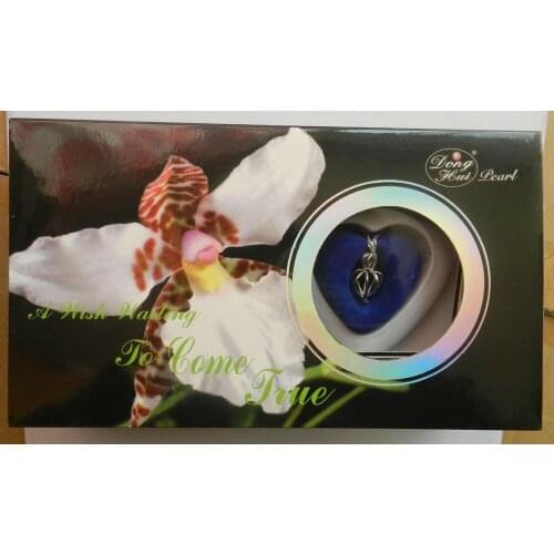 Great Xmas Gift Love Wish Pearl Kit Heart Cage Necklac Black lily flower