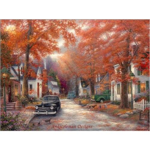 Needlework Craft Home decor French DMC Quality Counted Cross Stitch Kit/Set Oil painting 14 ct A Moment on Memory Lane